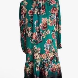 Floral Green Dress